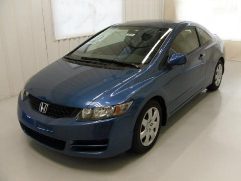 Atomic Blue Metallic Honda Civic LX Coupe.  Click to enlarge.