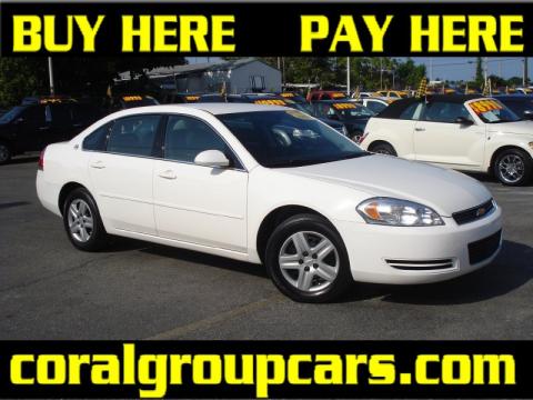 White Chevrolet Impala LS.  Click to enlarge.