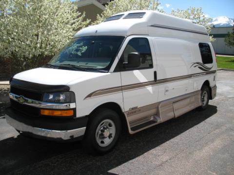 Summit White Chevrolet Express 3500 RV Conversion.  Click to enlarge.