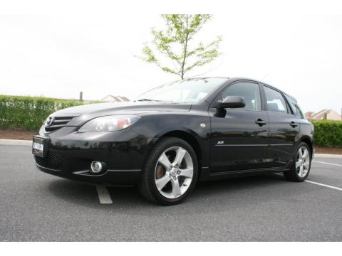 Black Mica Mazda MAZDA3 s Hatchback.  Click to enlarge.