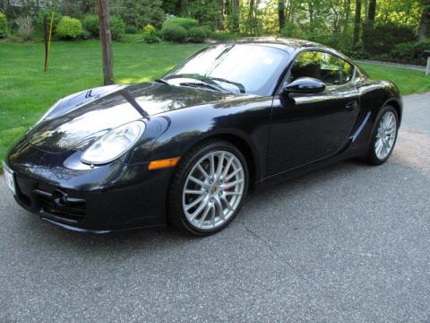 Midnight Blue Metallic Porsche Cayman S.  Click to enlarge.