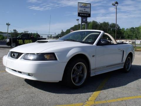 Oxford White Ford Mustang GT Convertible.  Click to enlarge.