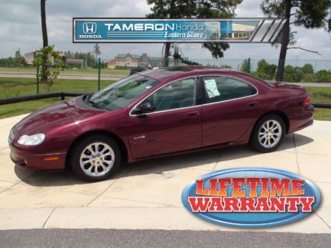 Dark Garnet Red Pearl Chrysler LHS Sedan.  Click to enlarge.