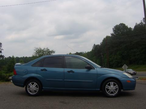 Malibu Blue Metallic Ford Focus SE Sedan.  Click to enlarge.