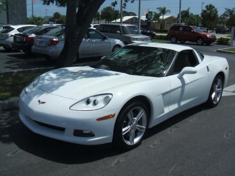 Arctic White Chevrolet Corvette Coupe.  Click to enlarge.