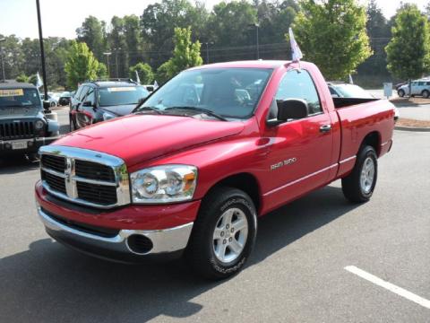 Flame Red Dodge Ram 1500 SLT Regular Cab.  Click to enlarge.