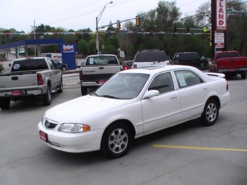 Glacier White Mazda 626 LX.  Click to enlarge.