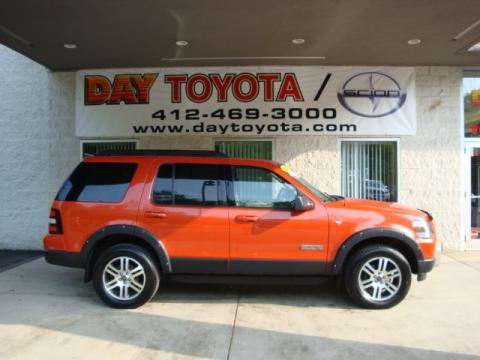 Orange Frost Metallic Ford Explorer XLT Ironman Edition 4x4.  Click to enlarge.