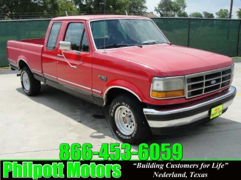 Red Ford F150 XLT Extended Cab.  Click to enlarge.