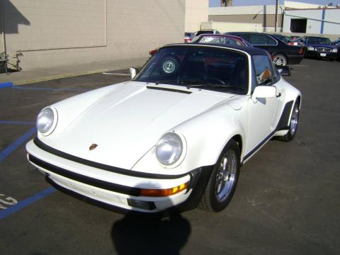 Grand Prix White 1988 Porsche 911 Targa with Black interior Grand Prix White 