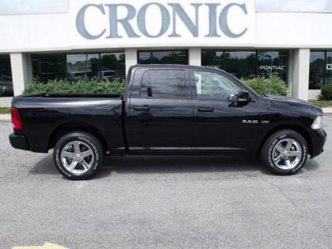 Brilliant Black Crystal Pearl Dodge Ram 1500 Sport Crew Cab.  Click to enlarge.