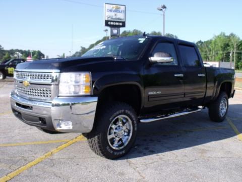 Black Chevrolet Silverado 2500HD LT Crew Cab 4x4.  Click to enlarge.
