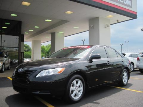 Black Toyota Camry LE.  Click to enlarge.