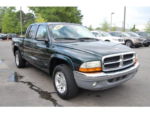 Forest Green Pearl Dodge Dakota SLT Quad Cab.  Click to enlarge.