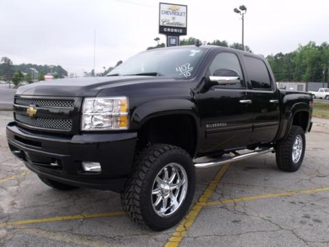 Black Chevrolet Silverado 1500 LT Z92 Crew Cab 4x4.  Click to enlarge.