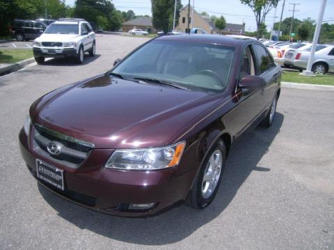 2006 Hyundai Sonata V6. Dark Cinnamon 2006 Hyundai Sonata LX V6 with Gray interior Dark Cinnamon Hyundai Sonata LX V6. Click to enlarge.