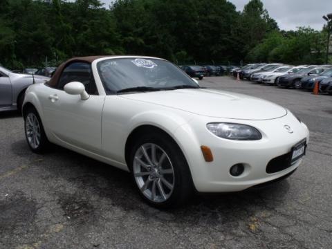 Marble White Mazda MX-5 Miata Grand Touring Roadster. Click to enlarge. Marble White Mazda MX-5 Miata Grand Touring Roadster. Click to enlarge.
