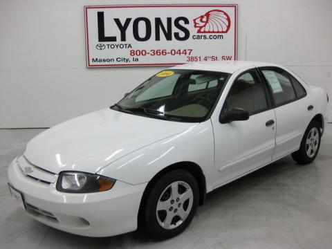 Summit White Chevrolet Cavalier Sedan.  Click to enlarge.