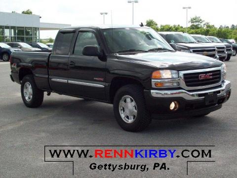 Onyx Black GMC Sierra 1500 Classic SLE Extended Cab 4x4.  Click to enlarge.