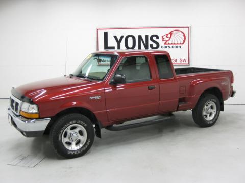 Toreador Red Metallic Ford Ranger XLT SuperCab 4x4.  Click to enlarge.