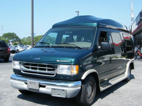 Deep Emerald Green Metallic Ford E Series Van E150 Passenger Conversion.  Click to enlarge.