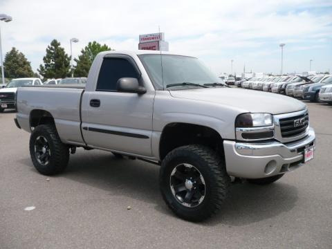 Silver Birch Metallic GMC Sierra 1500 Regular Cab 4x4.  Click to enlarge.