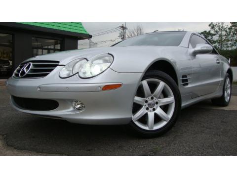 Brilliant Silver Metallic Mercedes-Benz SL 500 Roadster.  Click to enlarge.