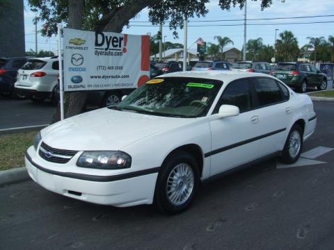 White Chevrolet Impala .  Click to enlarge.