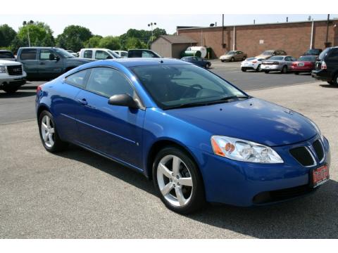 Electric Blue Metallic Pontiac G6 GTP Coupe.  Click to enlarge.