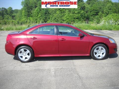 Performance Red Metallic Pontiac G6 Sedan.  Click to enlarge.