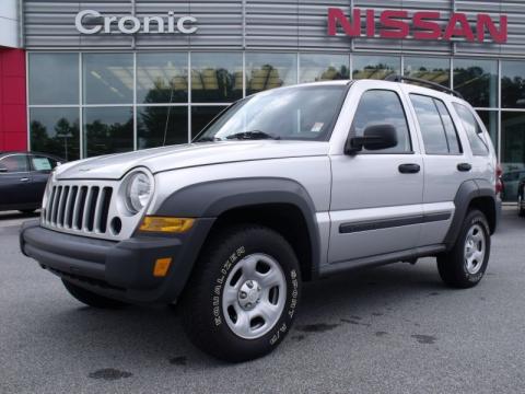 Bright Silver Metallic Jeep Liberty Sport.  Click to enlarge.