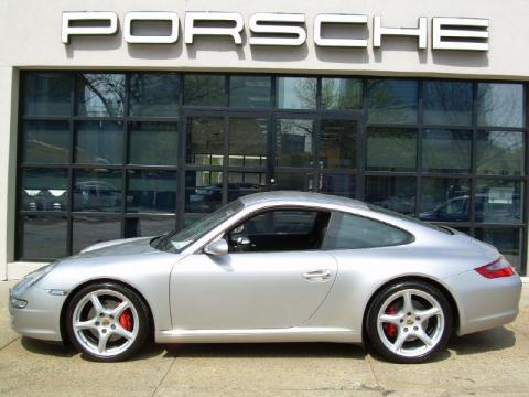 Arctic Silver Metallic Porsche 911 Carrera S Coupe.  Click to enlarge.