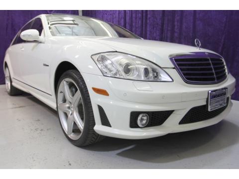 Arctic White Mercedes-Benz S 63 AMG Sedan.  Click to enlarge.