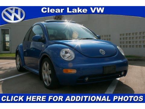 Blue Lagoon Metallic Volkswagen New Beetle GLS 1.8T Coupe.  Click to enlarge.