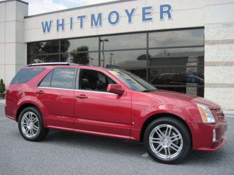 Crystal Red Cadillac SRX 4 V8 AWD.  Click to enlarge.