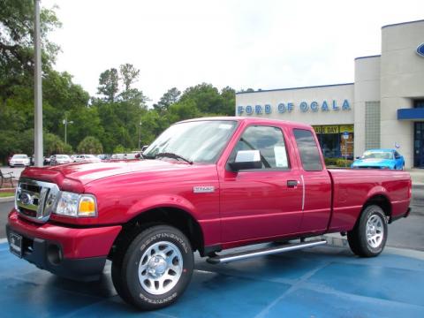 Redfire Metallic Ford Ranger XLT SuperCab.  Click to enlarge.