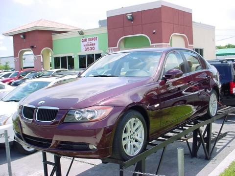 Barbera Red Metallic BMW 3 Series 328i Sedan.  Click to enlarge.