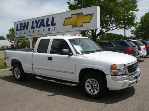 Summit White GMC Sierra 1500 SLE Extended Cab 4x4. Click to enlarge. Summit White GMC Sierra 1500 SLE Extended Cab 4x4. Click to enlarge.
