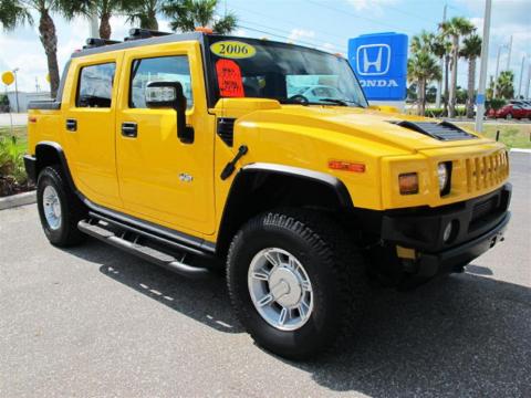 Yellow Hummer H2 SUT.  Click to enlarge.