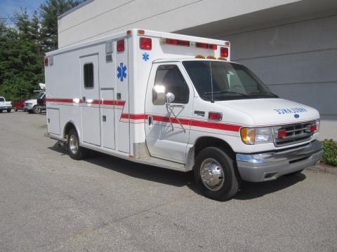 Oxford White Ford E Series Cutaway E350 Ambulance.  Click to enlarge.