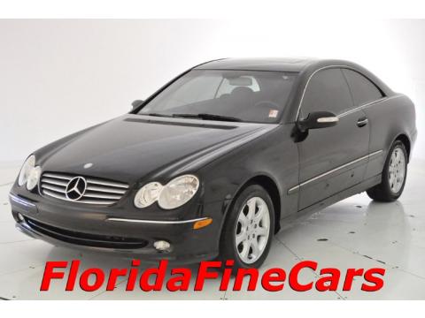 Black Mercedes-Benz CLK 320 Coupe.  Click to enlarge.