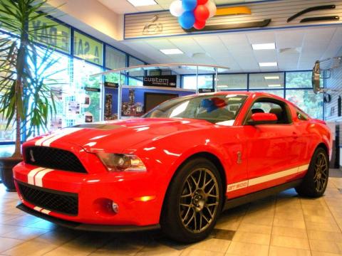 2011 ford mustang shelby gt500. Race Red 2011 Ford Mustang