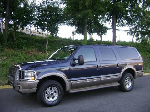 True Blue Metallic Ford Excursion Eddie Bauer 4x4.  Click to enlarge.