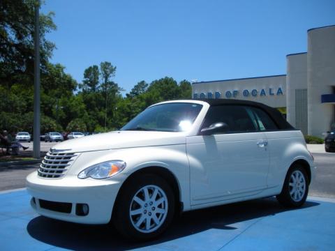 Cool Vanilla White Chrysler PT Cruiser Convertible. Click to enlarge.