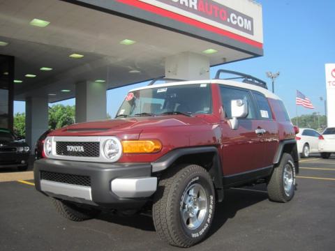 Brick Red Toyota FJ Cruiser 4WD.  Click to enlarge.