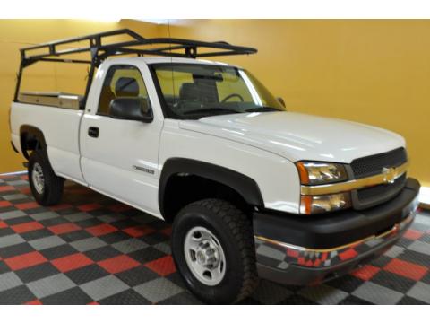 Summit White Chevrolet Silverado 2500HD Regular Cab.  Click to enlarge.