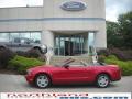 2010 Ford Mustang V6 Premium Convertible Red Candy Metallic
