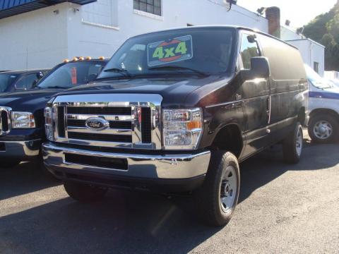 Black Ford E Series Van E250 XLT Cargo 4x4.  Click to enlarge.