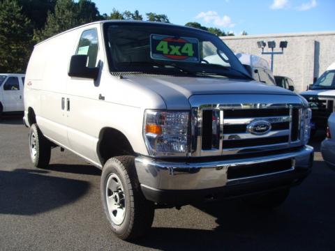 Ingot Silver Metallic Ford E Series Van E250 XLT Cargo 4x4.  Click to enlarge.