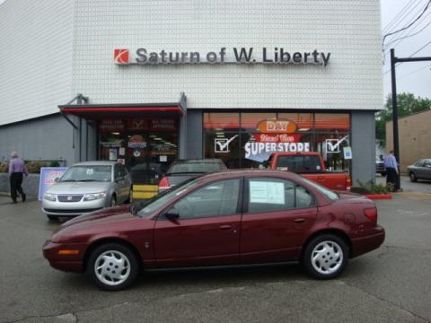 Cranberry Saturn S Series SL2 Sedan.  Click to enlarge.